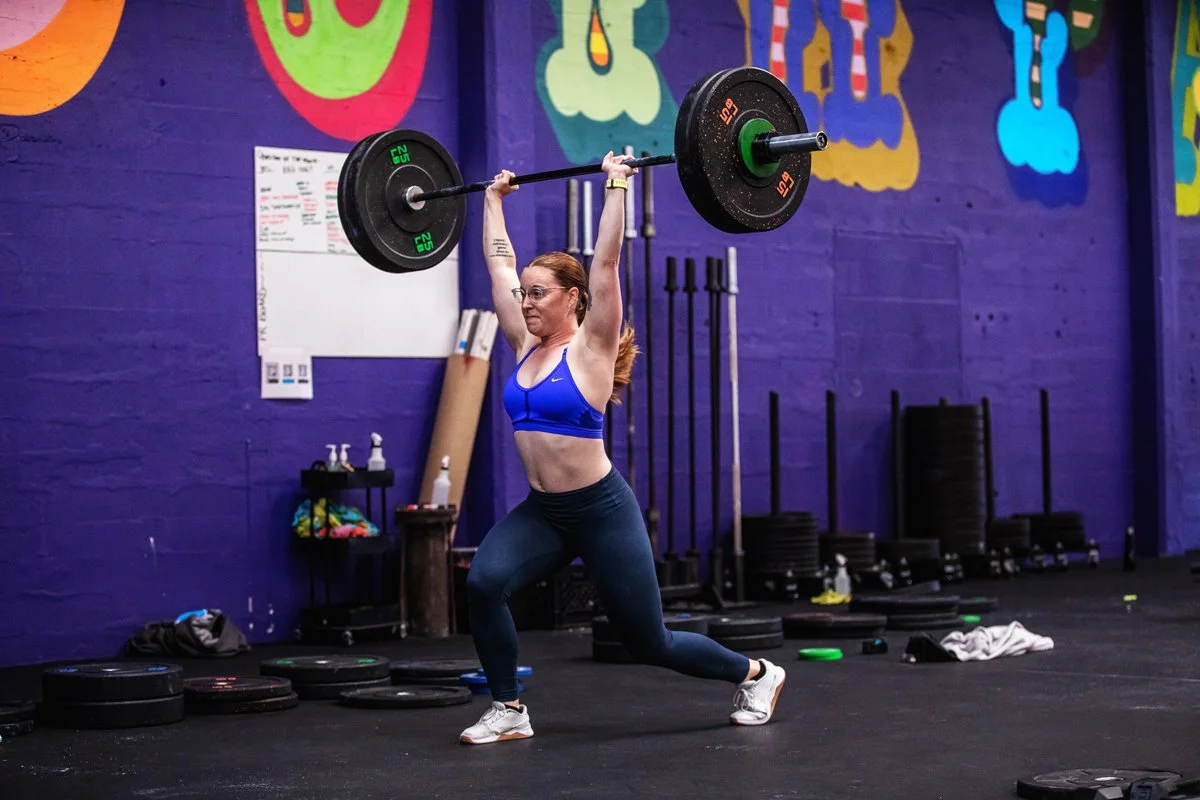Olympic lifting class led by Coach Nadia at CrossFit South Park