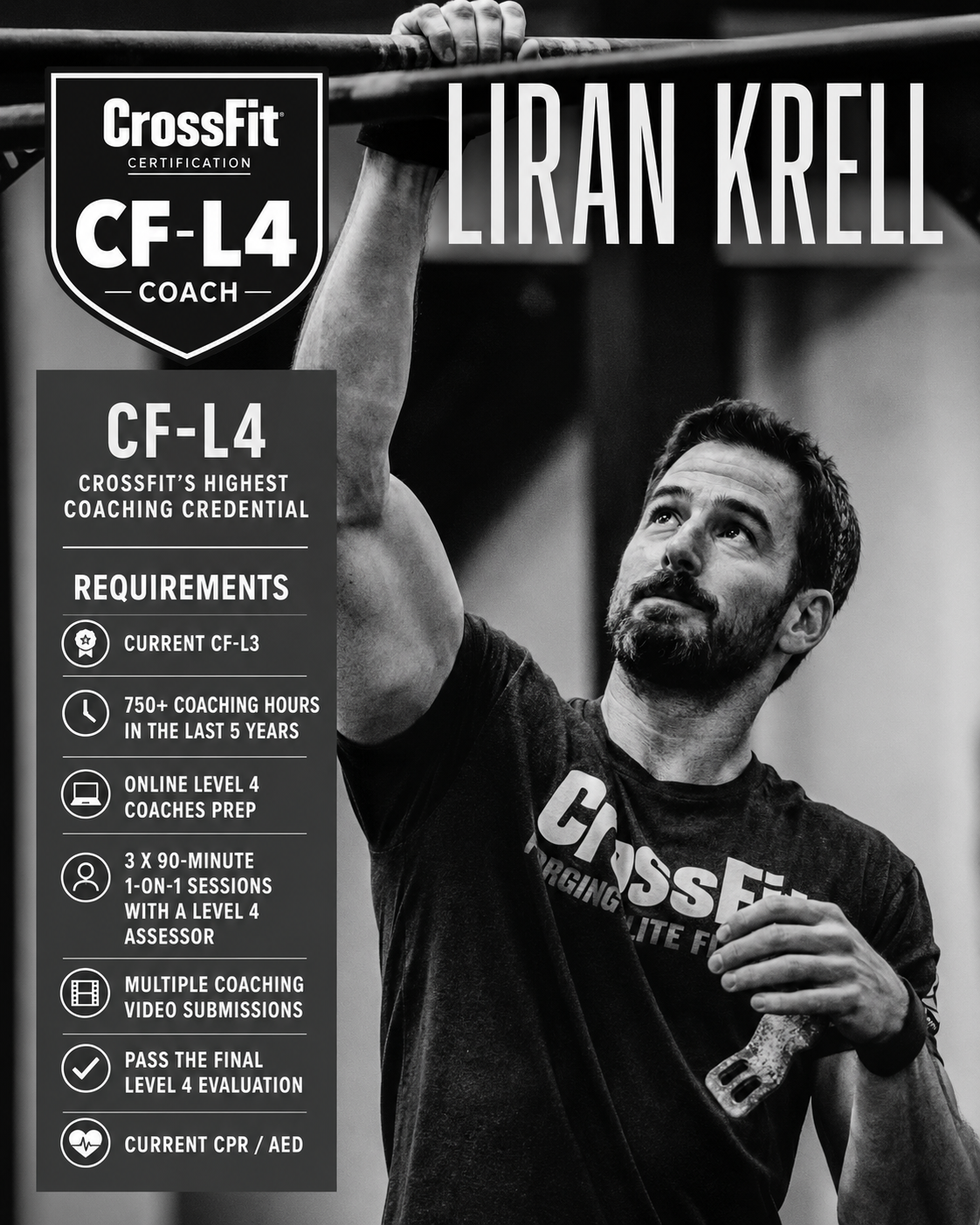 Coach Liran Krell, Certified CrossFit Level 4 Coach