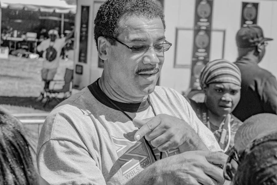 Dr Bob Lee signing autographs backstage during BK Loves MJ