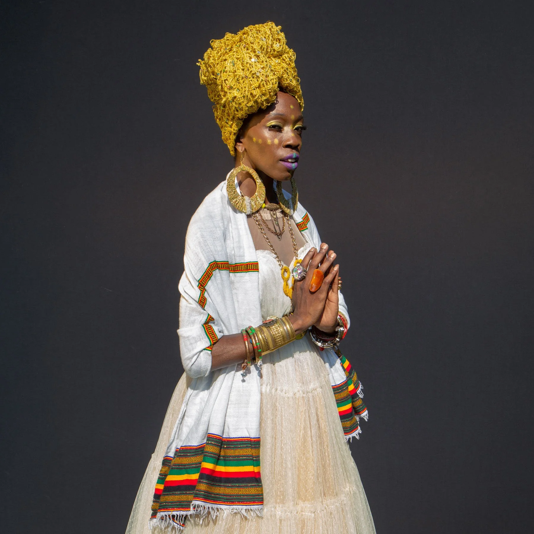 Eki of Your Queens portraying Queen Makeda