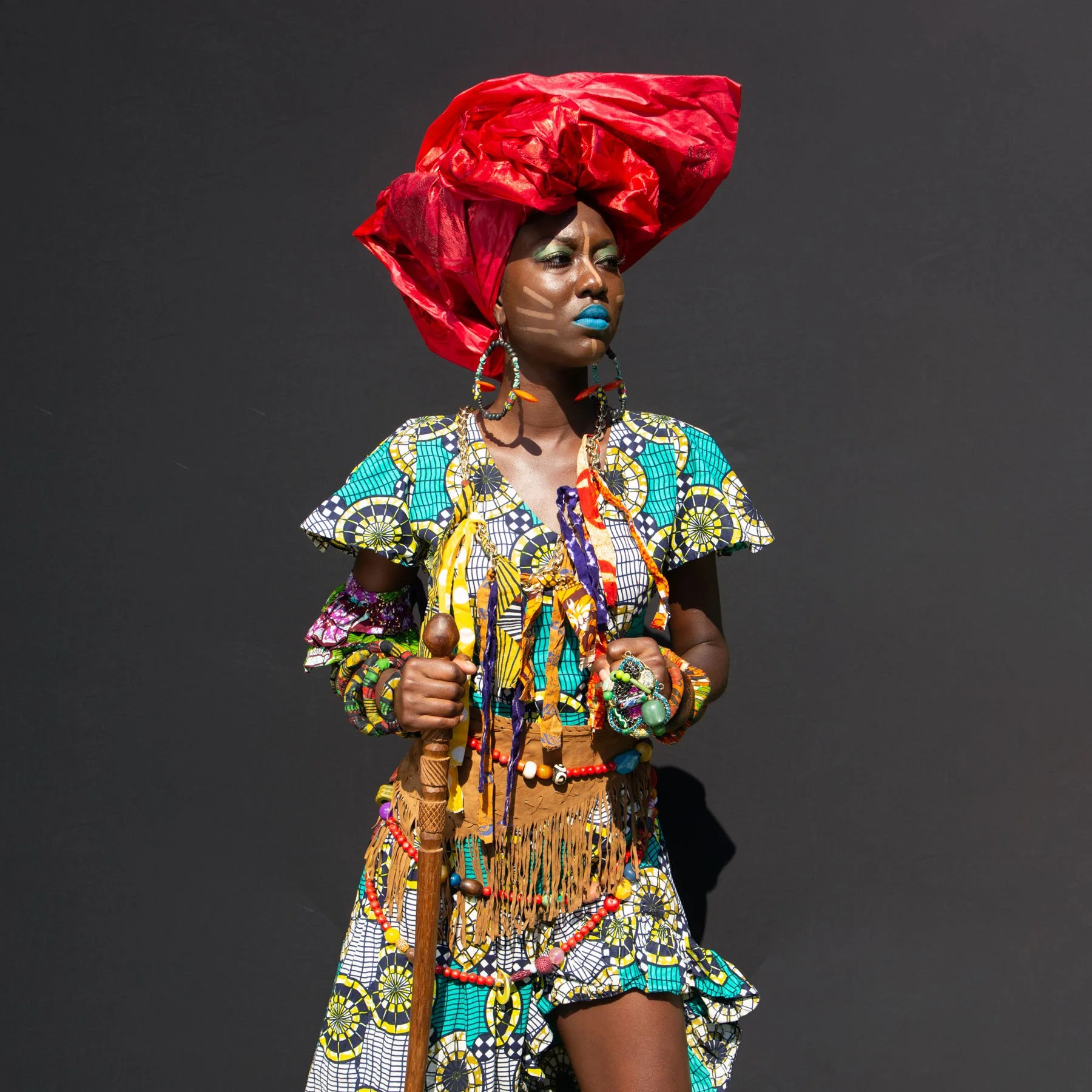 Rah of Your Queens portraying Queen Amina