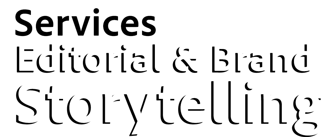Editorial and Branding Services label