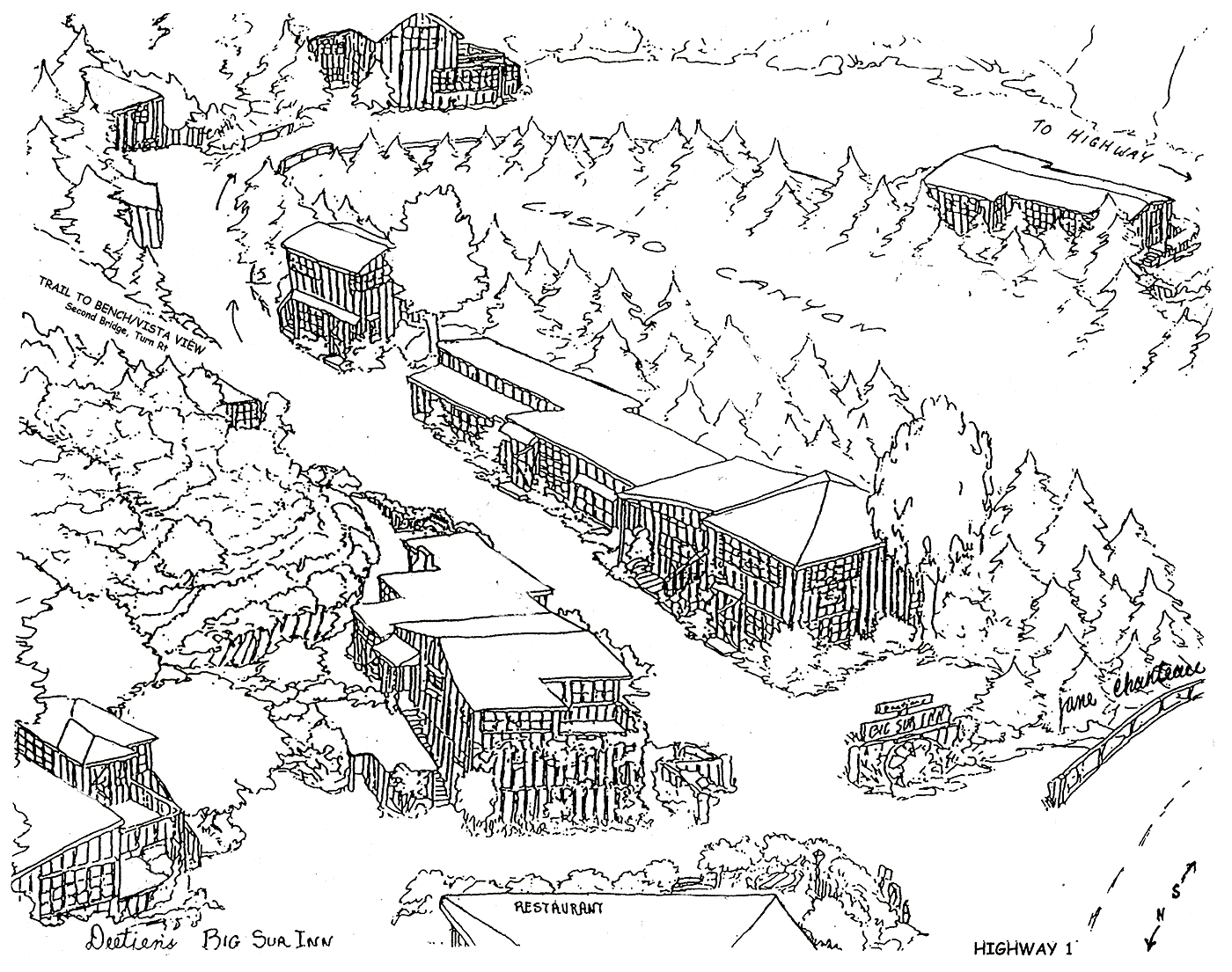 Historic Map of Deetjen's Inn