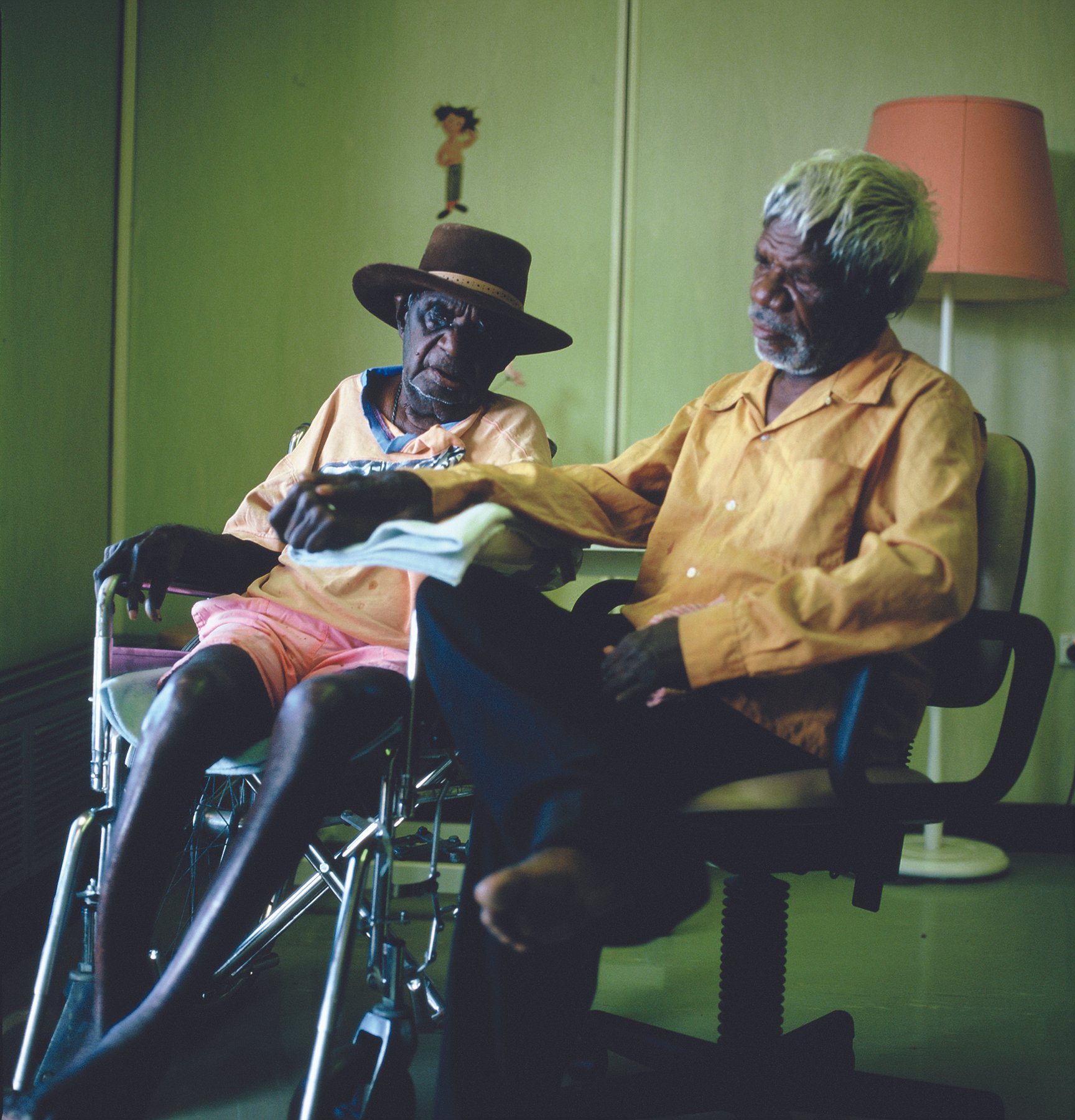 Paddy Jaminji (1912 - 1996) with Rover Thomas