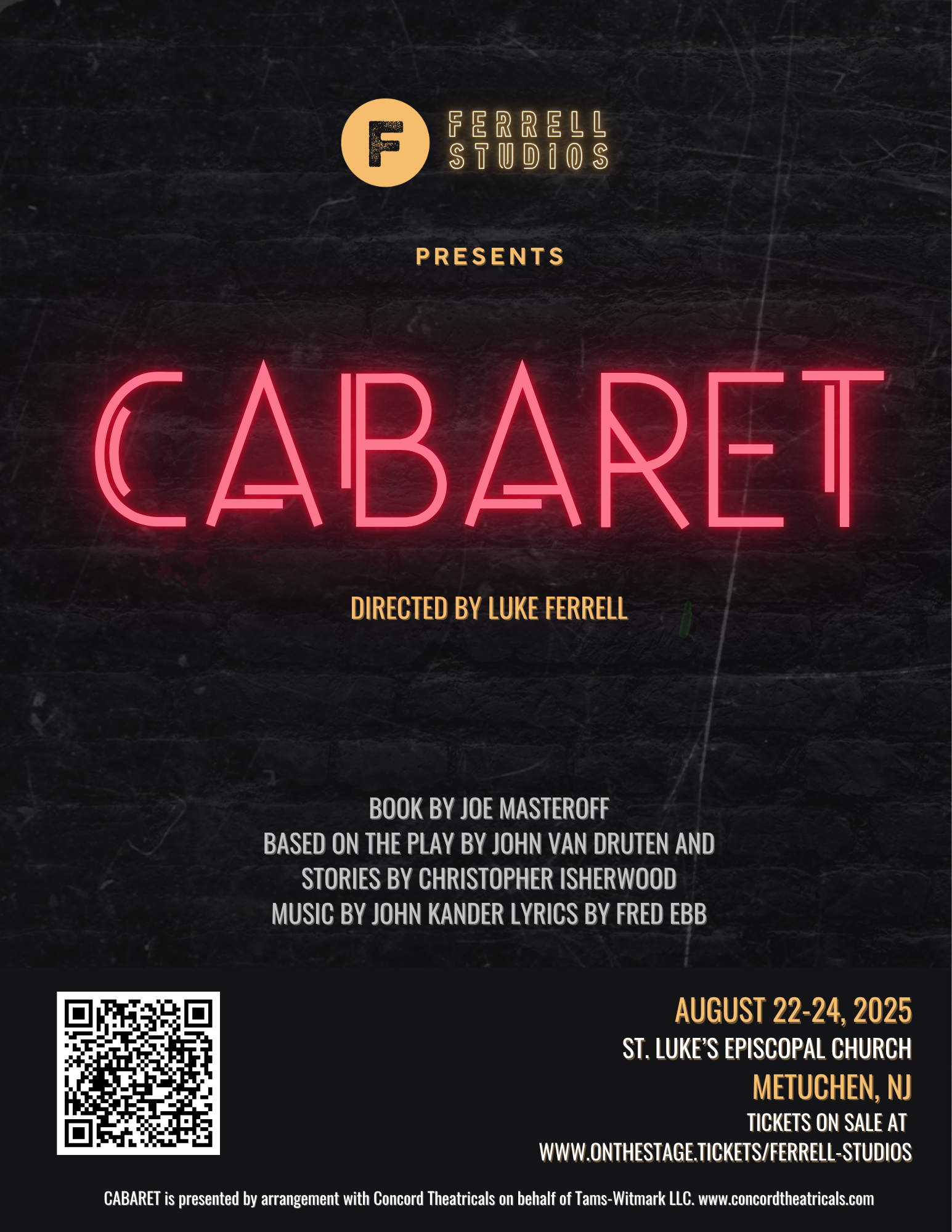Cabaret production poster