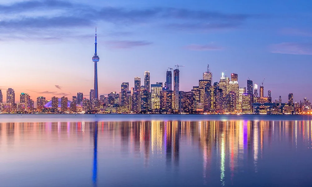Toronto skyline and downtown business district