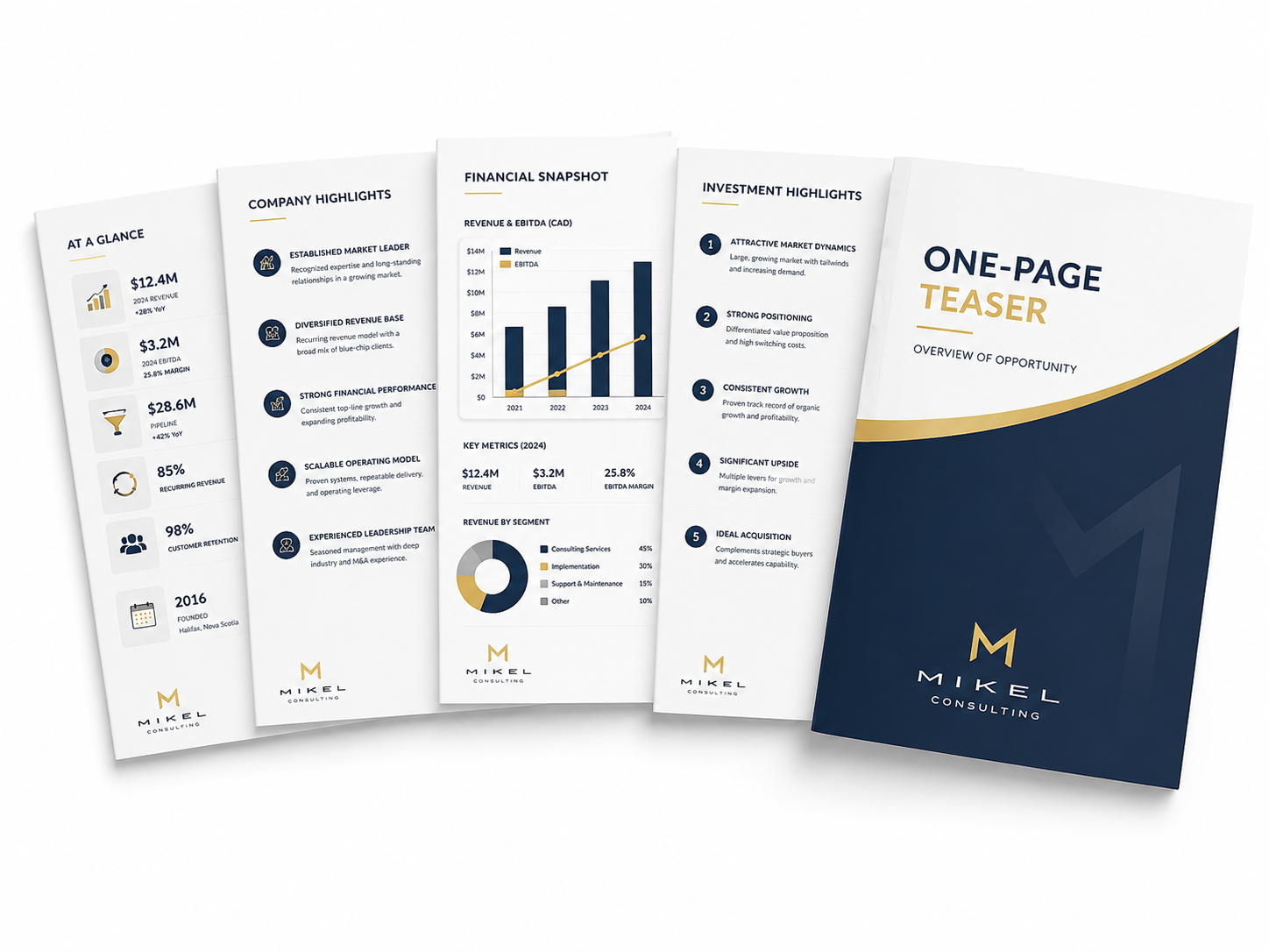 One-Page Business Teaser Example