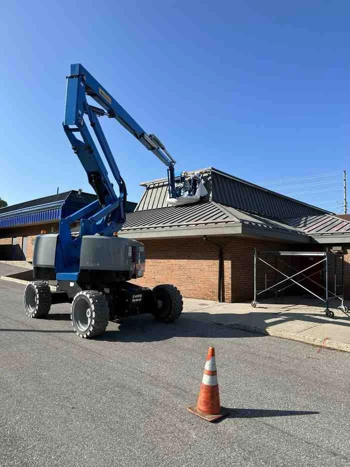 Commercial exterior painting project