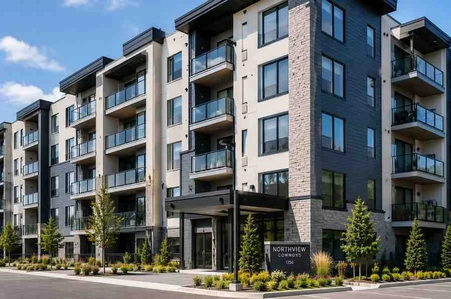 Eagle Crest airless spray painting for an apartment and condominium project