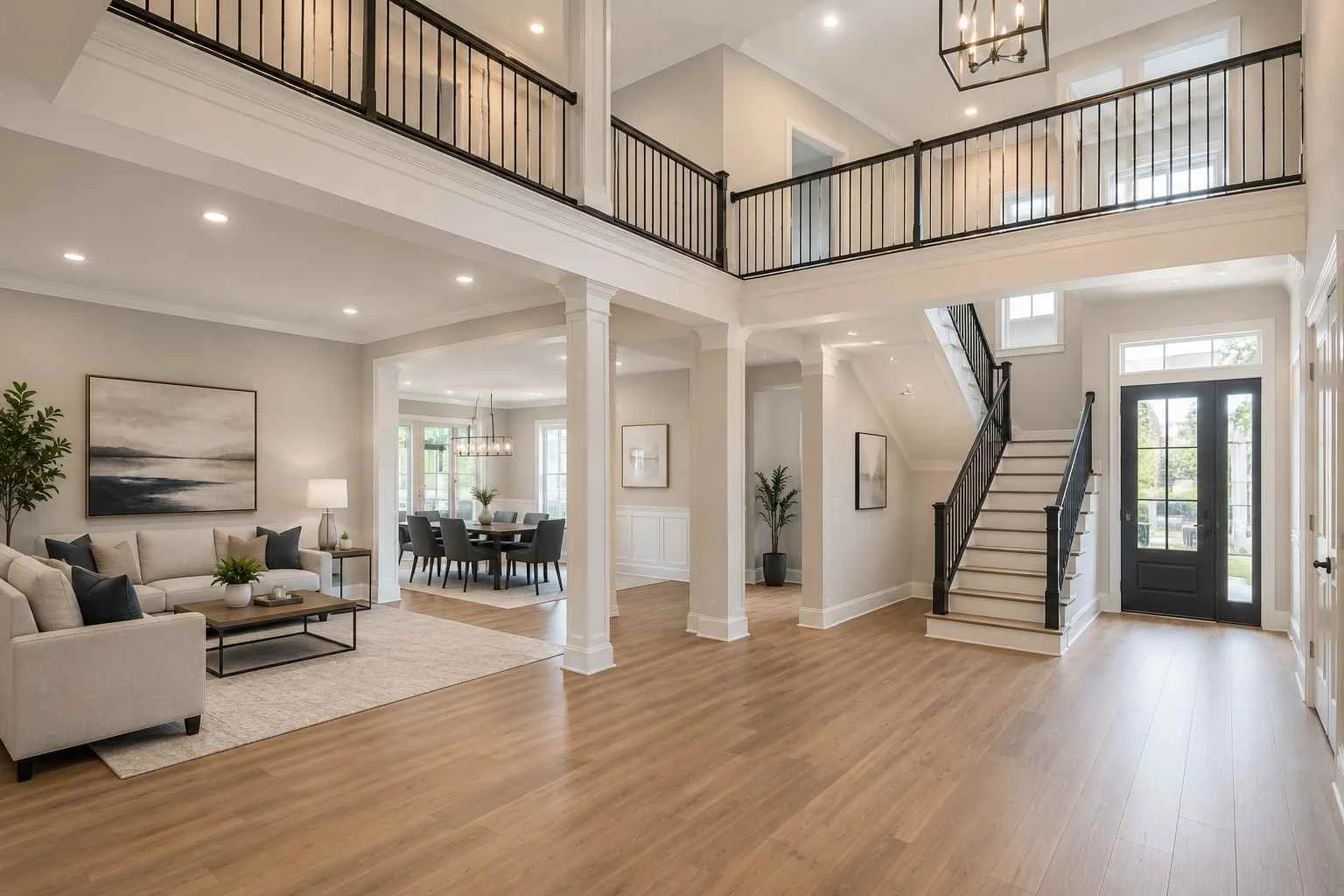 Professional residential interior painting project by Eagle Crest Painting