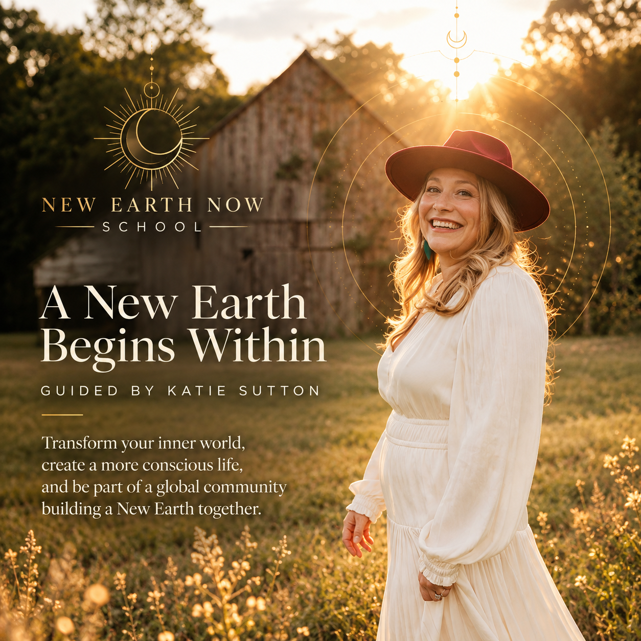 New Earth Now School, guided by Katie Sutton: A New Earth Begins Within