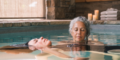 Watsu Water Therapy session at The Way Home women's retreat, Isle of Palms