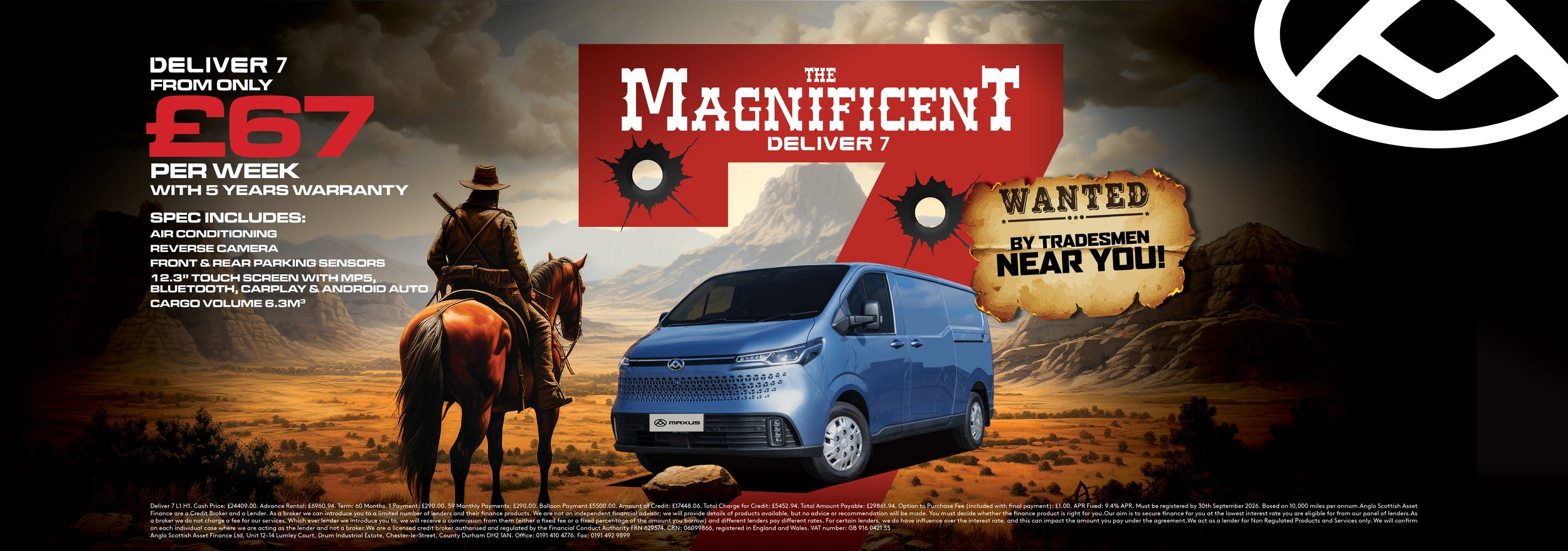 The Magnificent Deliver 7 -- wanted by tradesmen near you