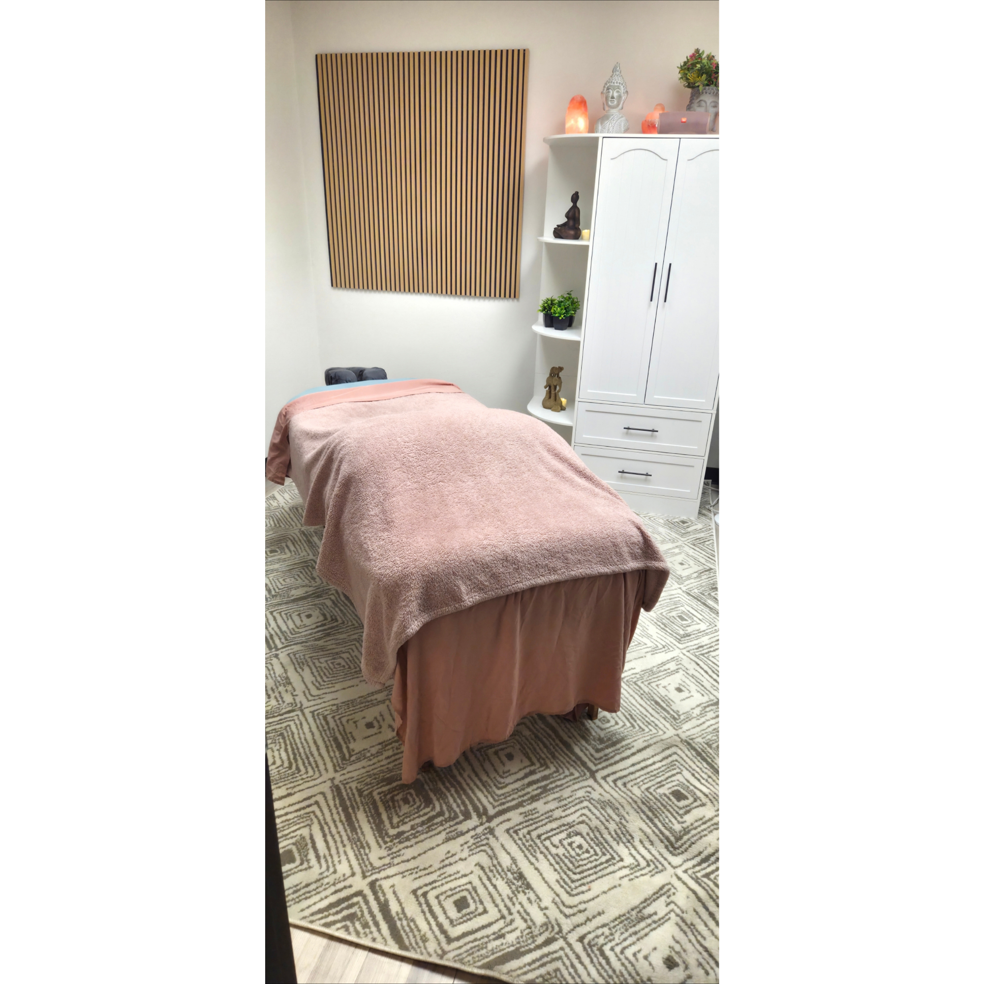 Massage treatment room at Tranquility Peace Massage in East Tucson