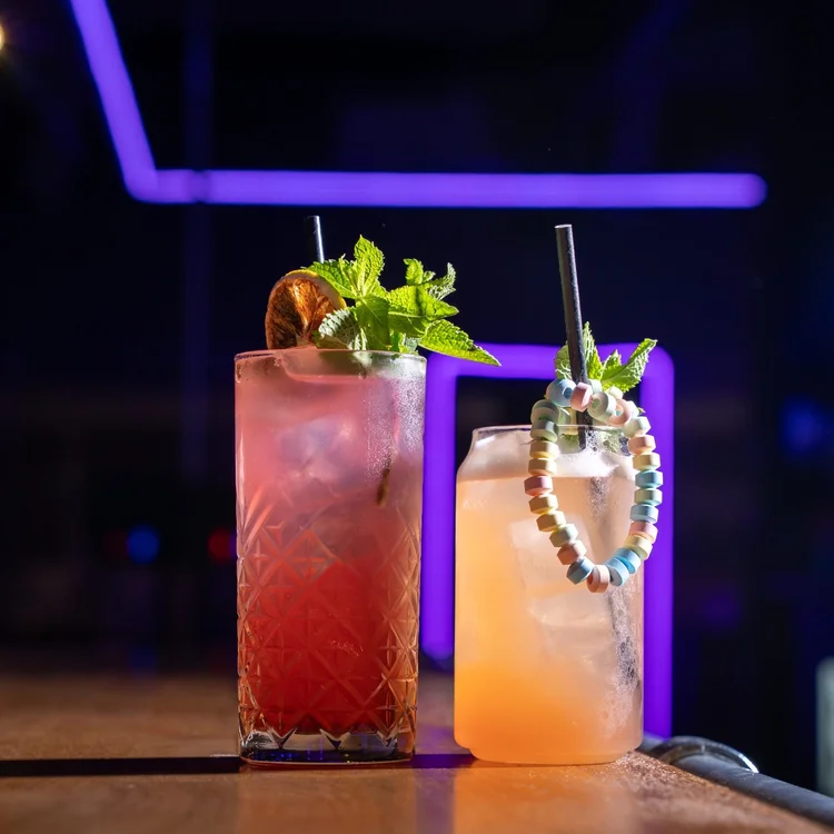 Signature drinks at Boom Battle Bar