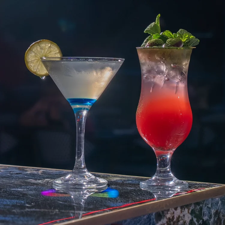 Signature drinks at Kingpins Bowl