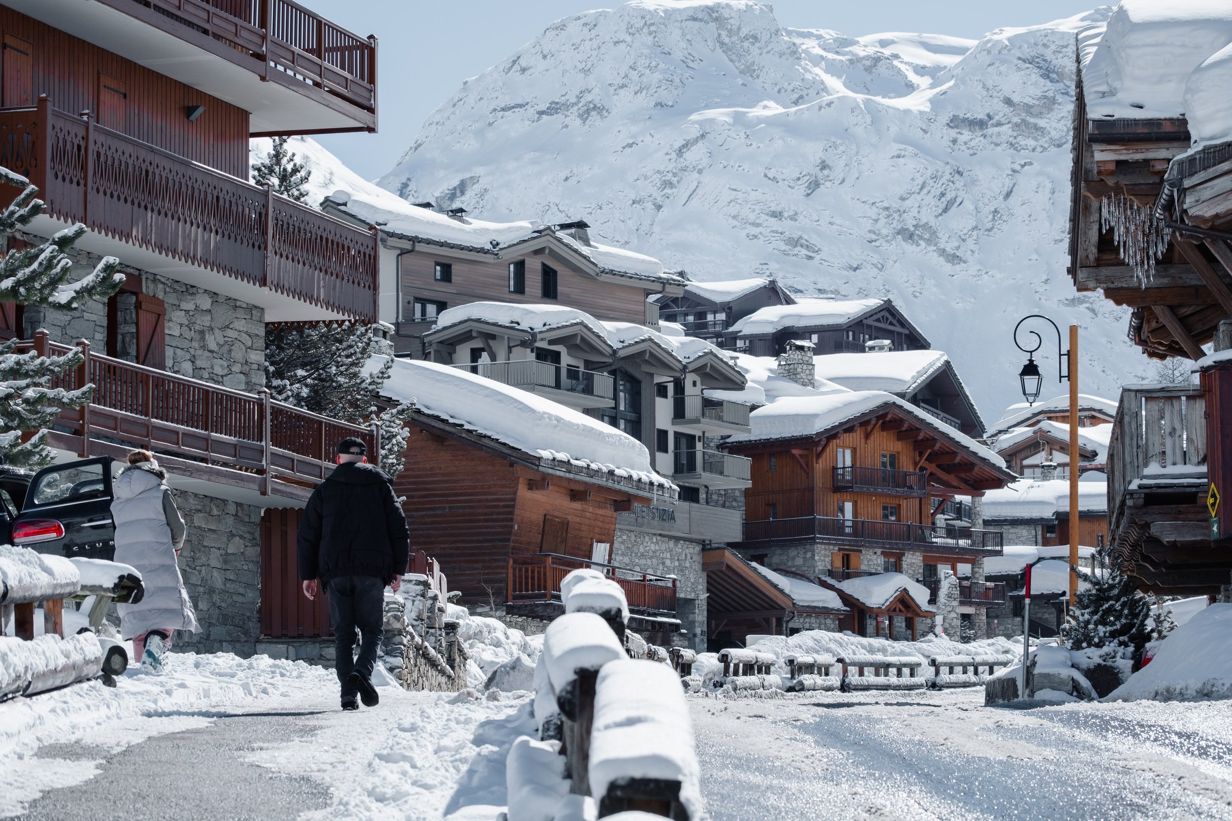 The snowy village of Val d’Isère