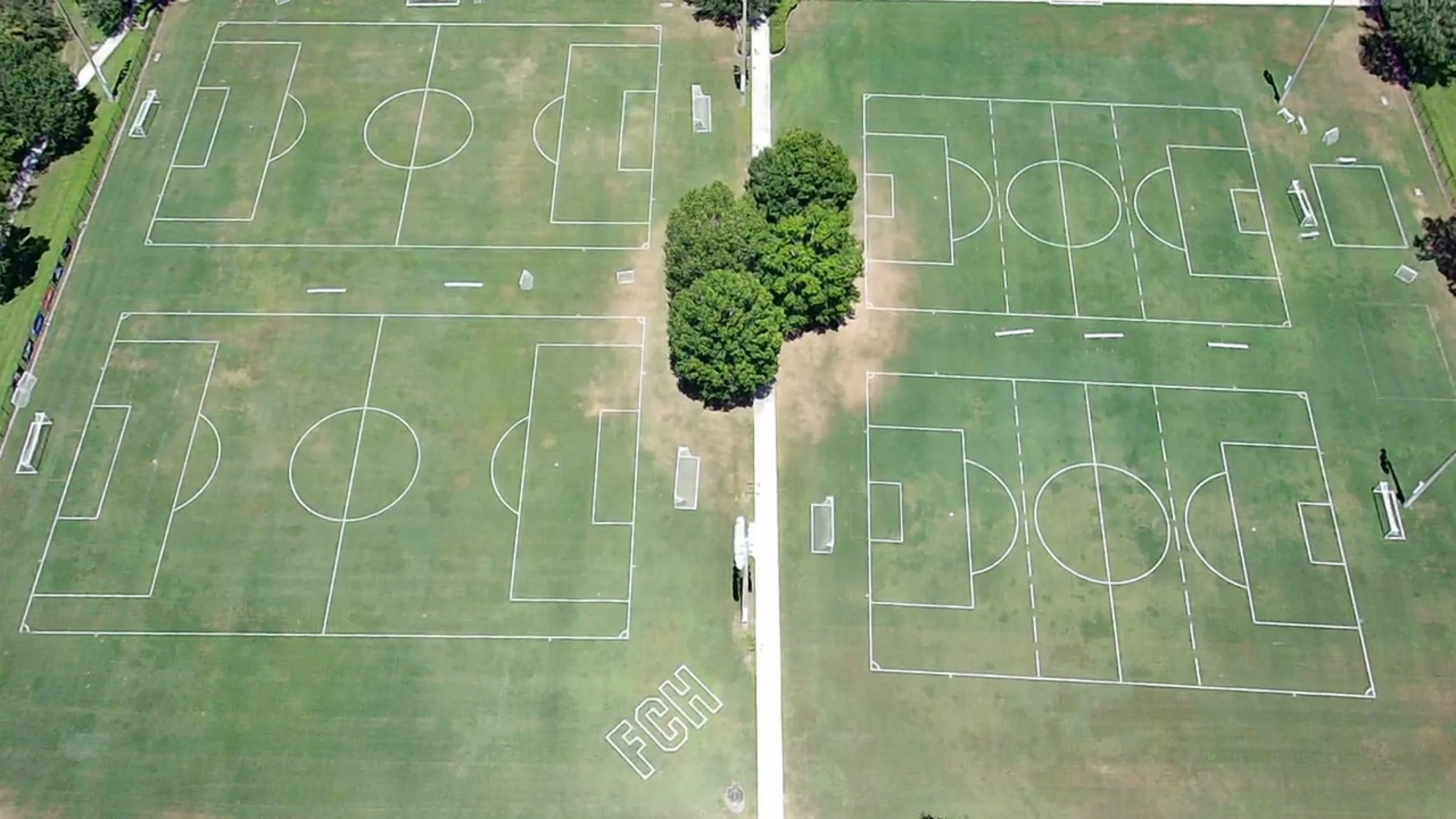 Athletic complex painting