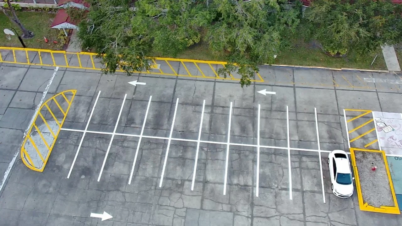 Parking lot painting