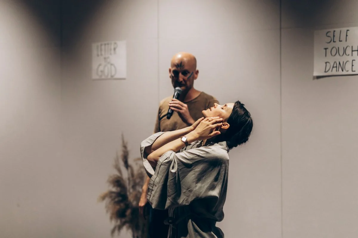 Participants during a workshop moment at a past Poland Tantra Festival edition.