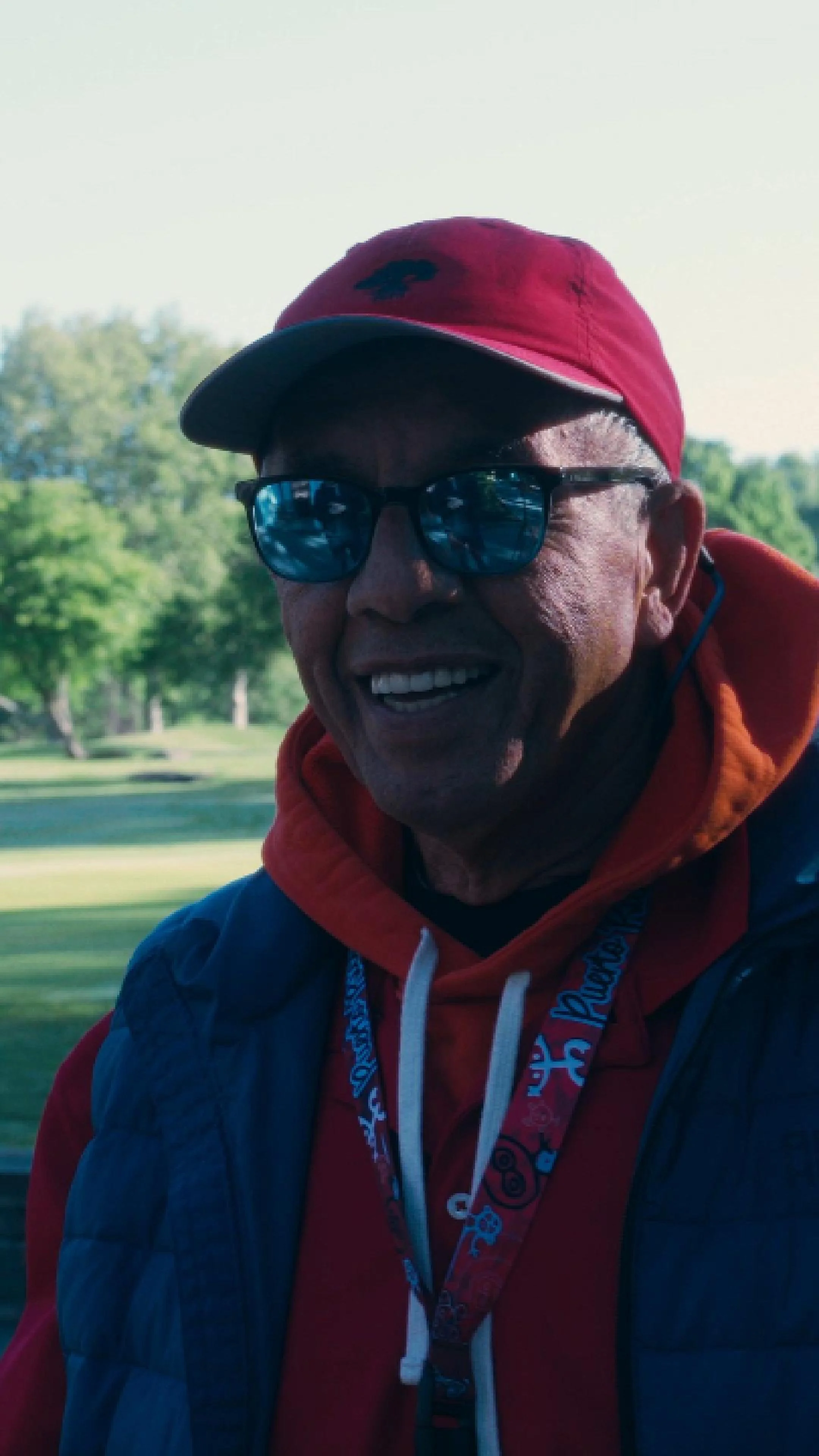 Member teeing off