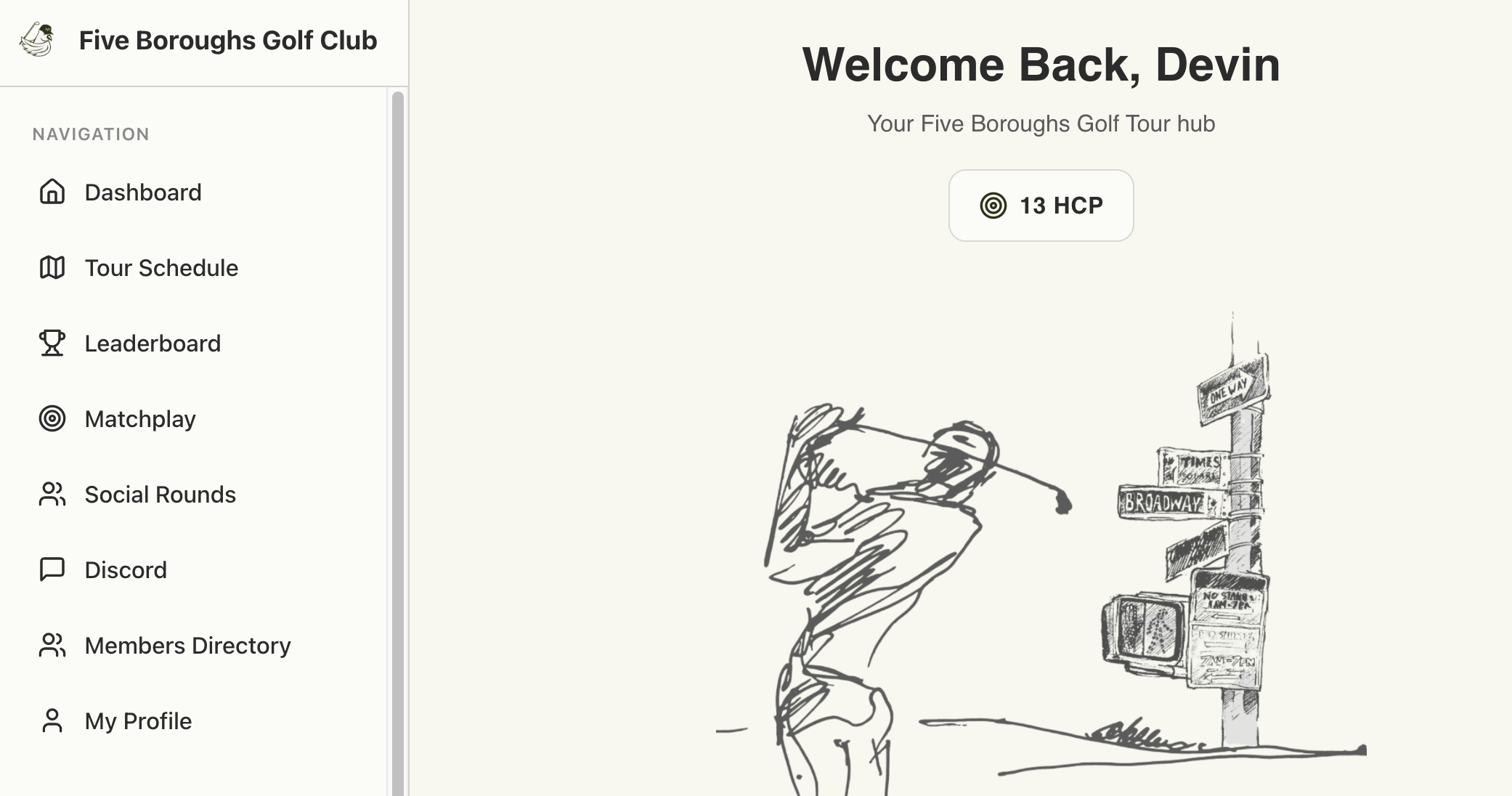 FBGC Club App — Leaderboard and Score Entry