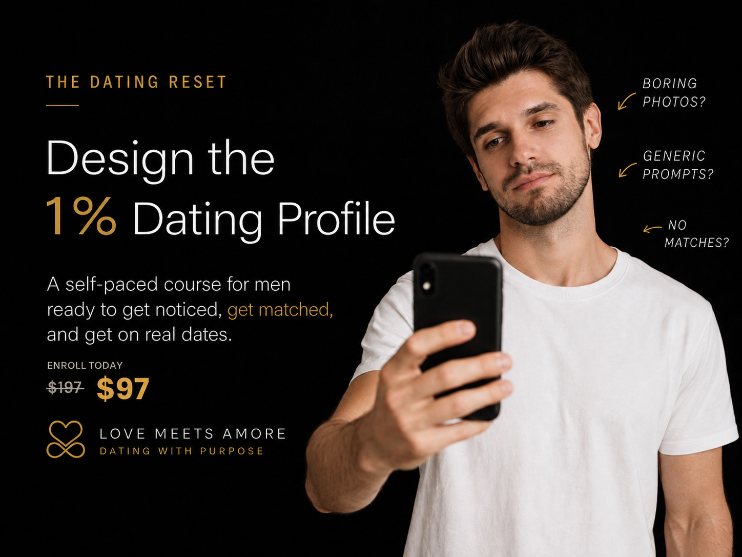 The Dating Reset course flyer