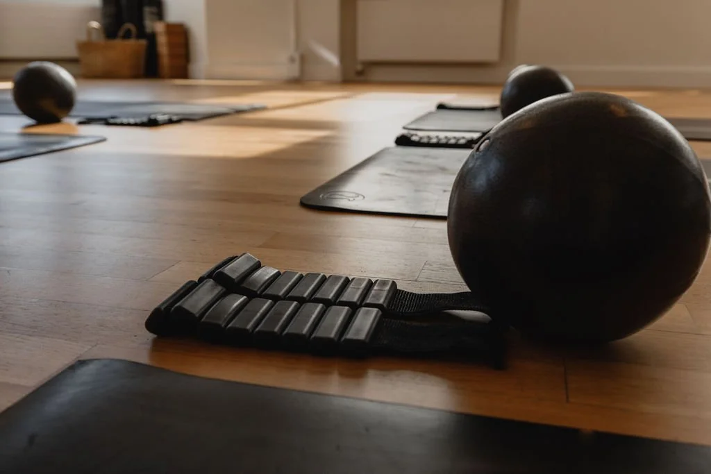Pilates props and studio details at Studio Mōtus