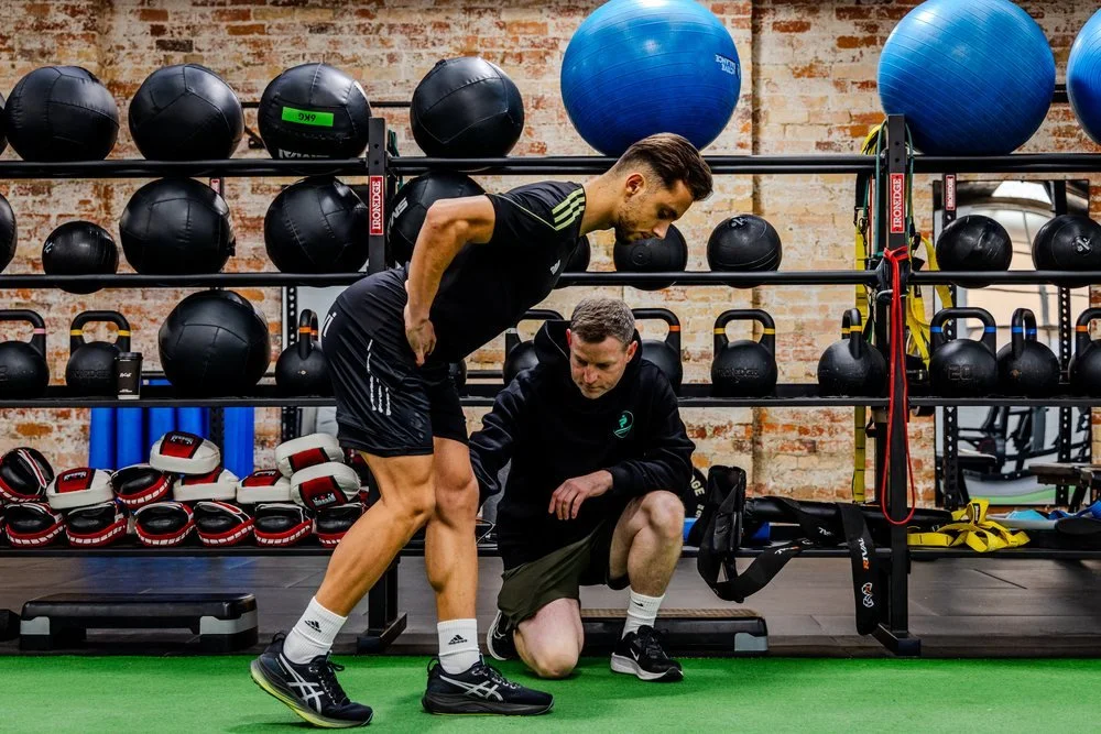 Jay training a client