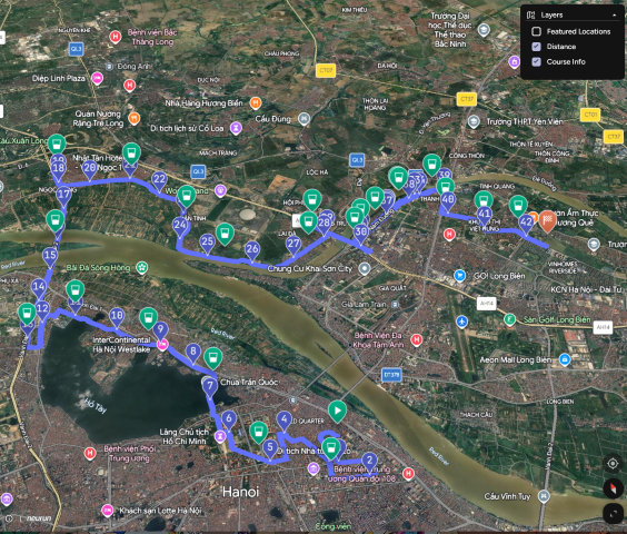 Interactive course maps