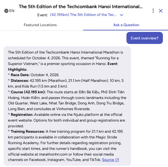 Organizer-verified information