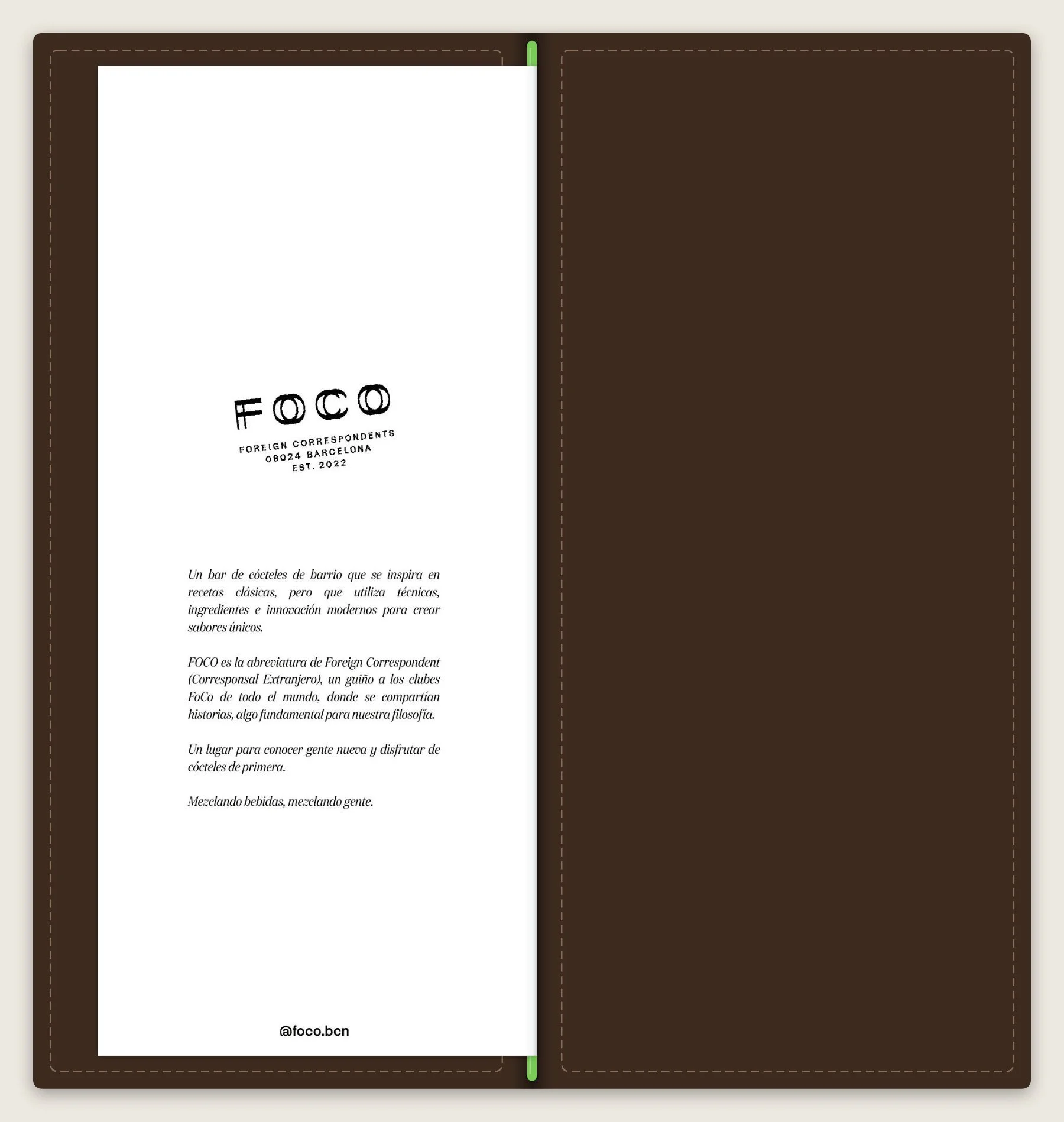 La carta de FOCO, abierta por la página 7 de 7.