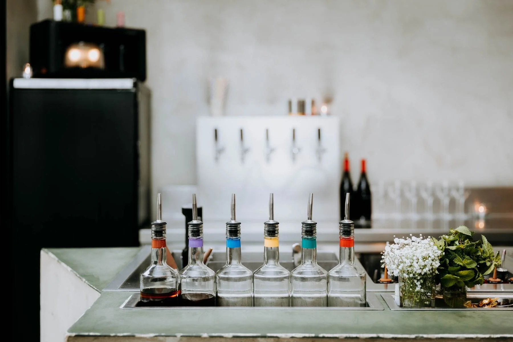 Behind the bar at FOCO.