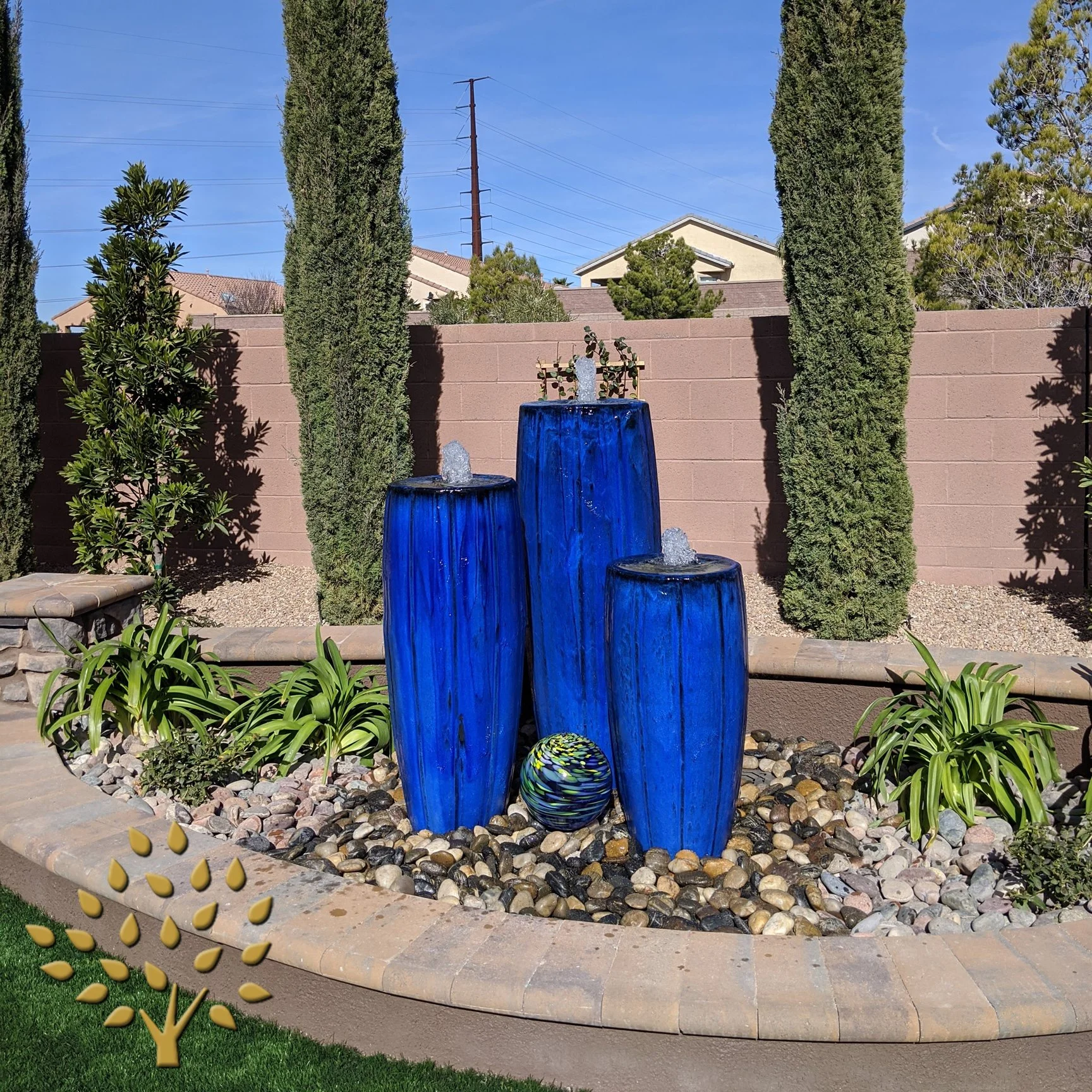 Fire and water features in Las Vegas
