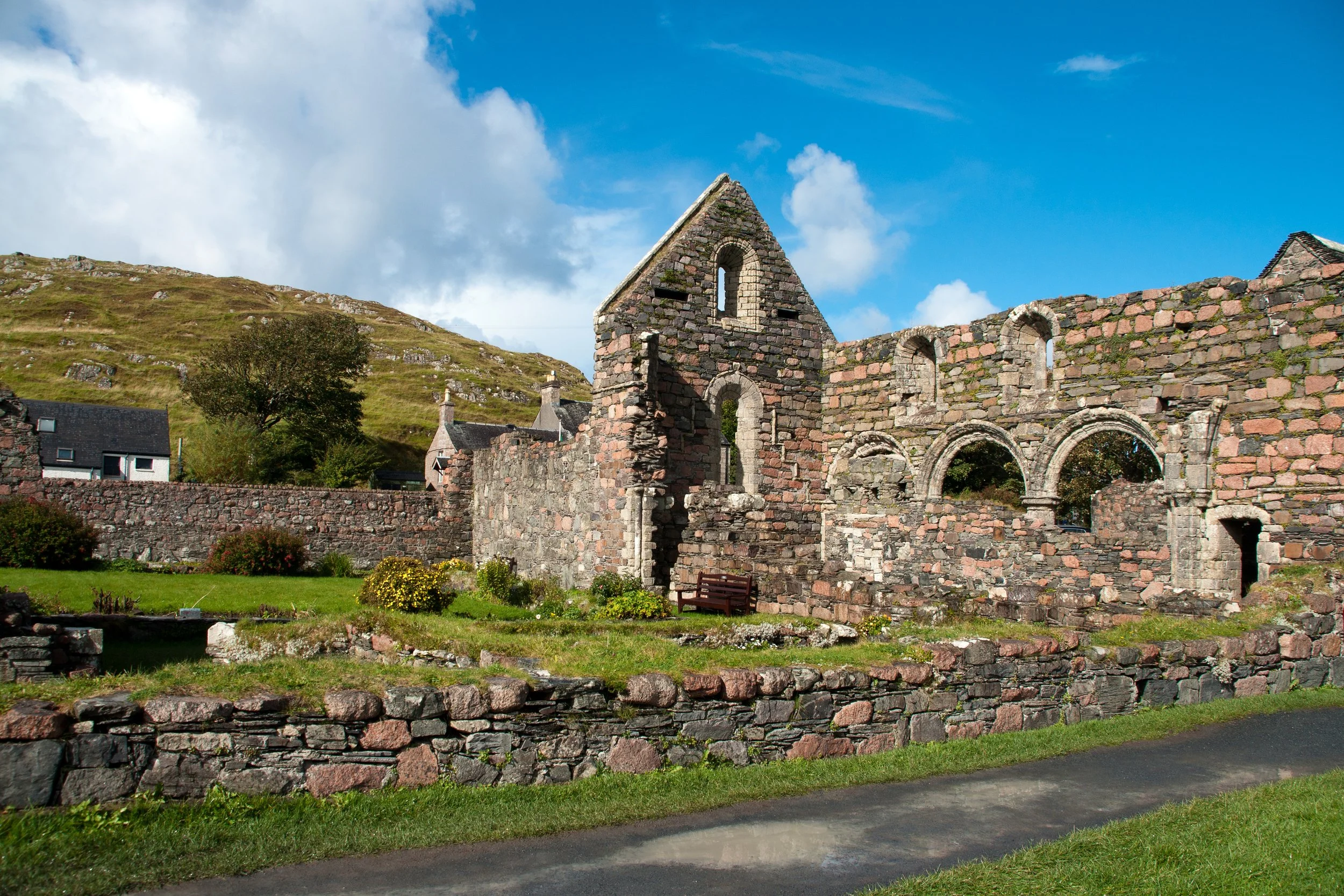 Historic Iona Nunnery in Scotland
