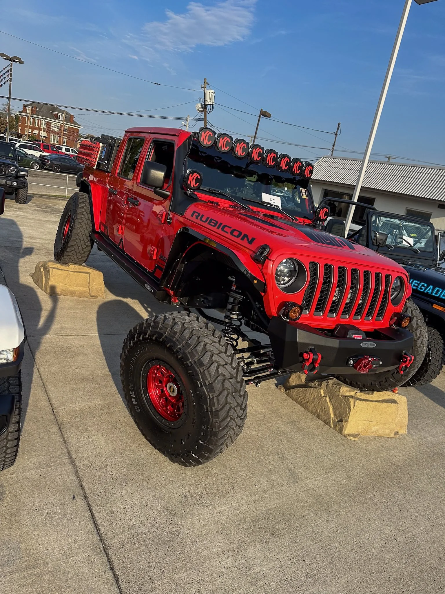 Jeep on display at the show