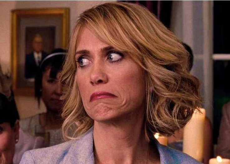 Woman frowning
