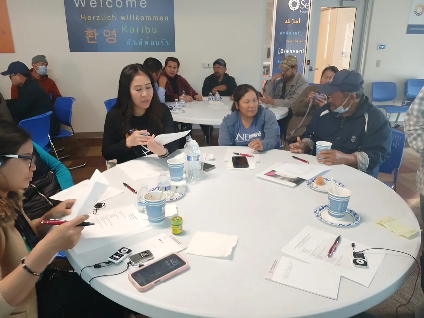 Producers at a roundtable business workshop discussion