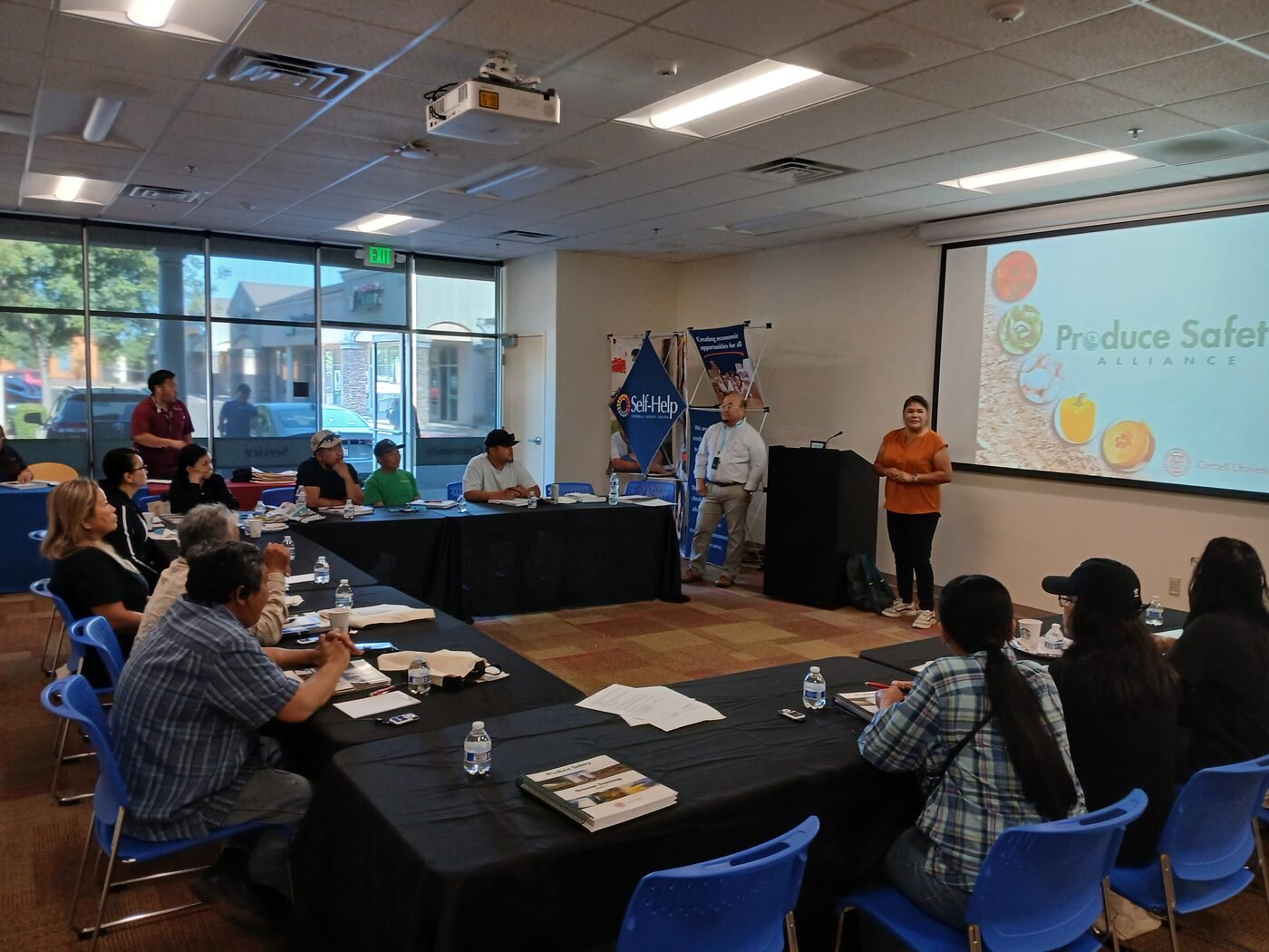 Producers attending a Produce Safety Alliance (PSA) Grower Training session