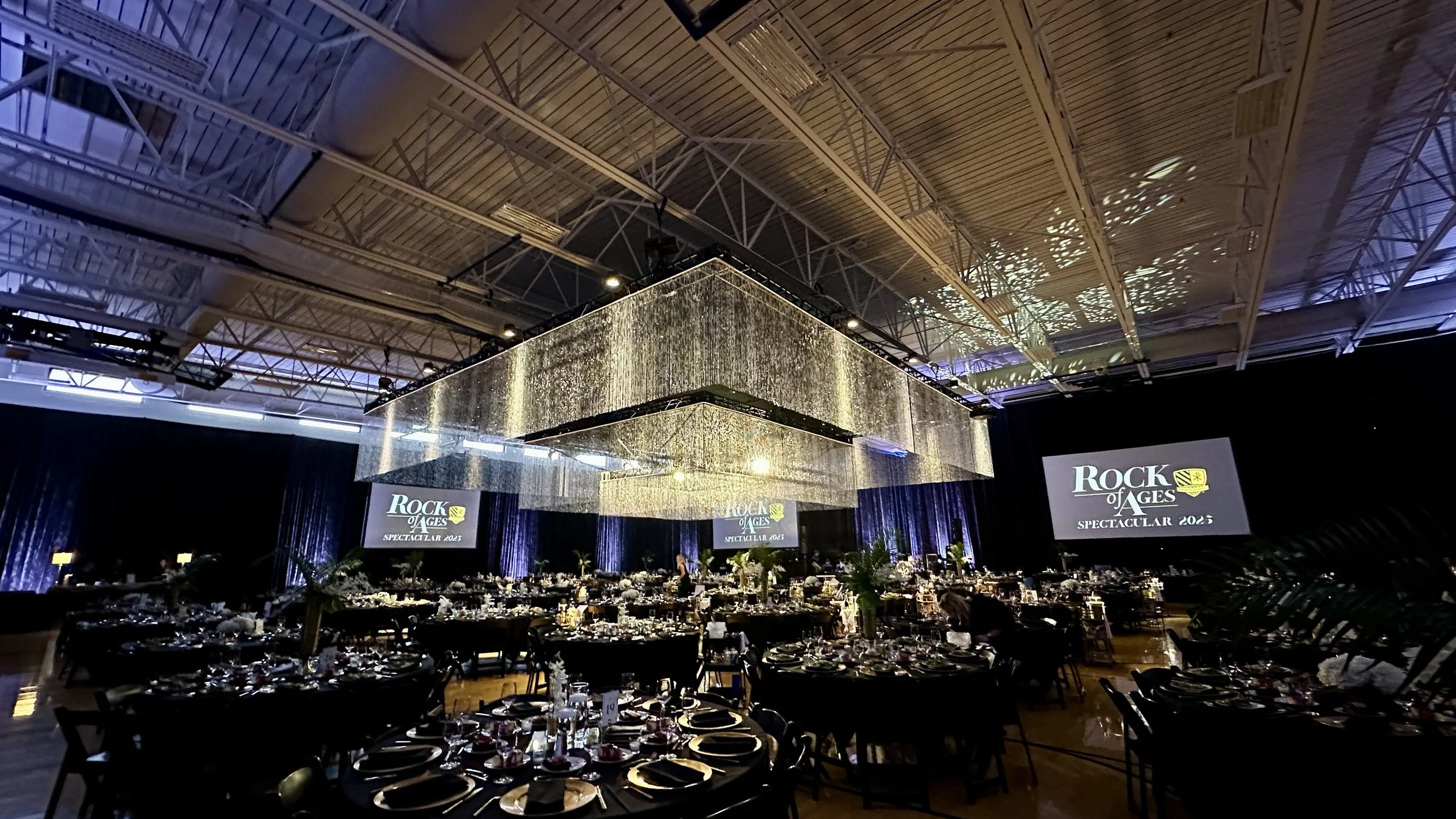 Custom bar with lounge clusters