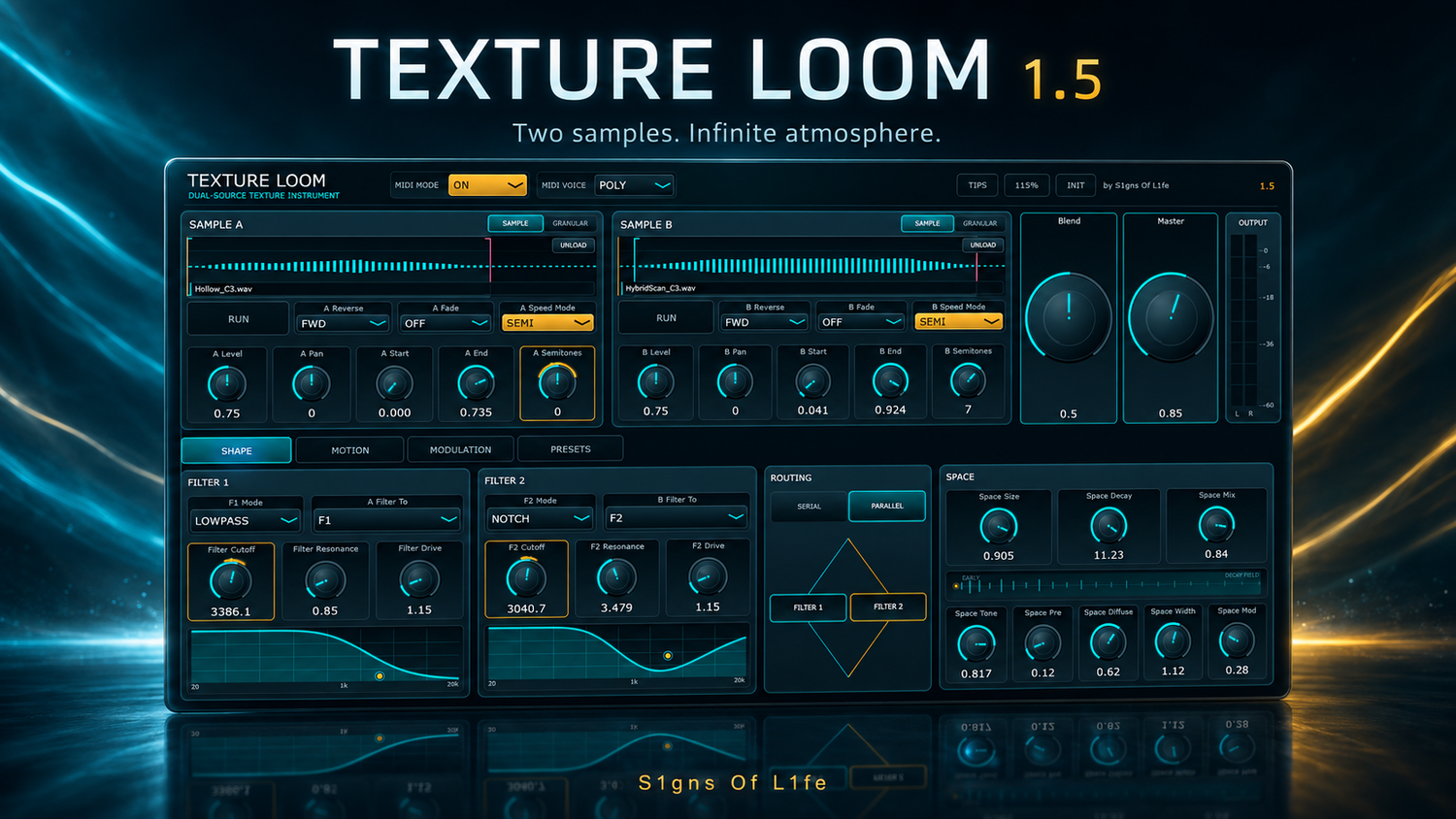 Texture Loom 1.5 official instrument interface