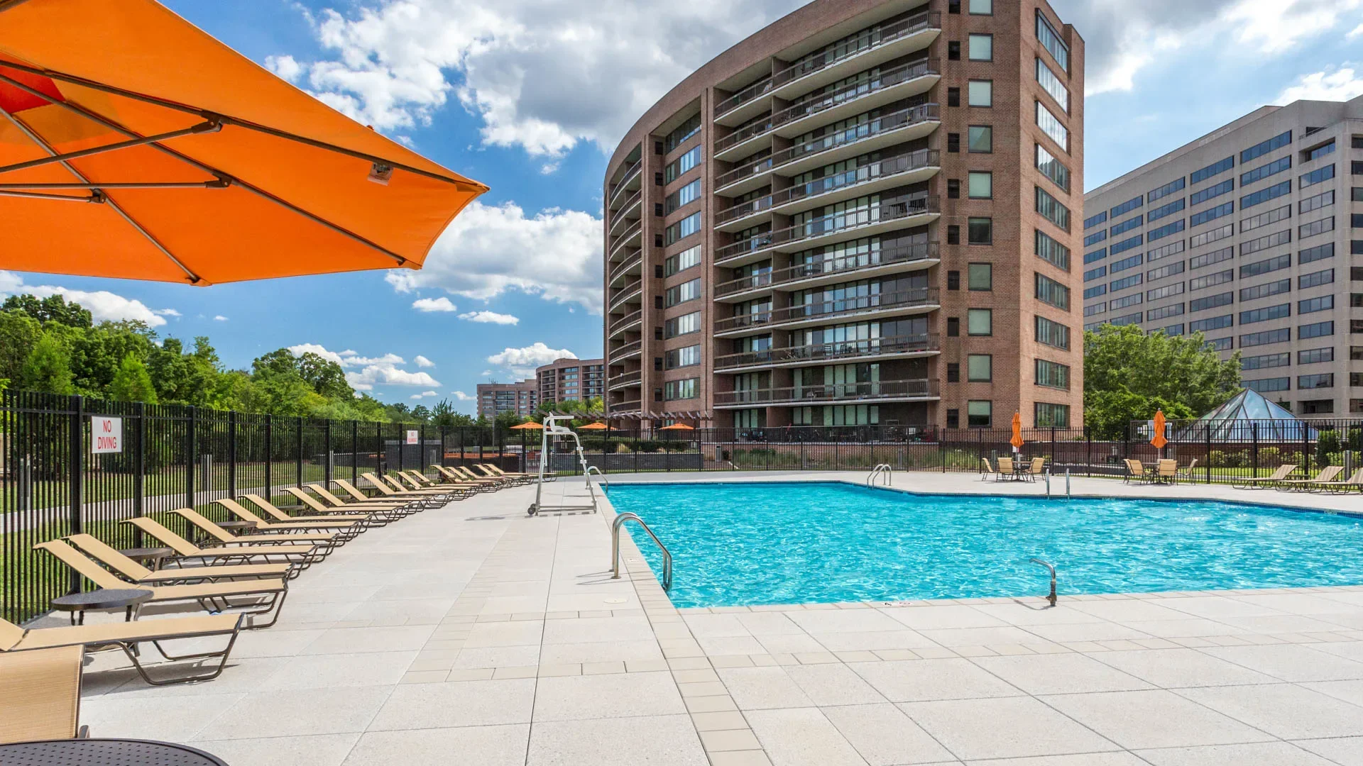 Water Park Towers Apartments exterior and pool