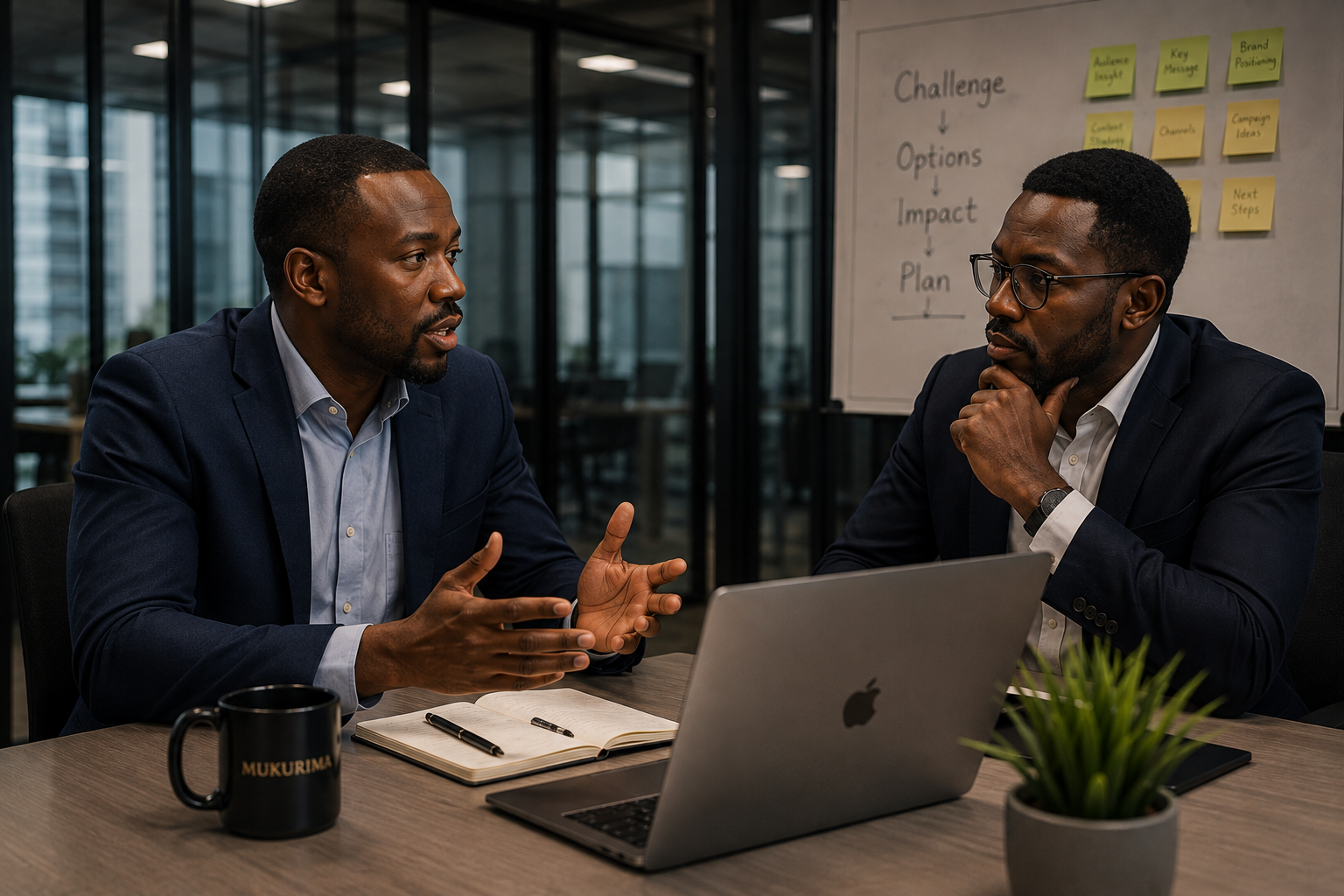 Business leaders navigating a difficult conversation