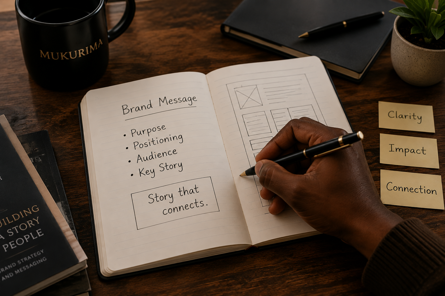 Messaging and story development in progress