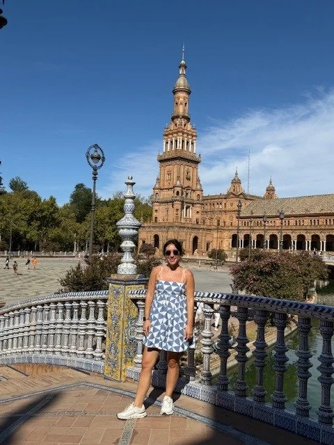 Alyssa LoVerso-Morgan at Plaza de Espana in Seville, Spain