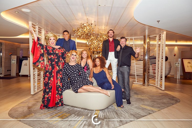 VACAYA entertainers and drag performers on board