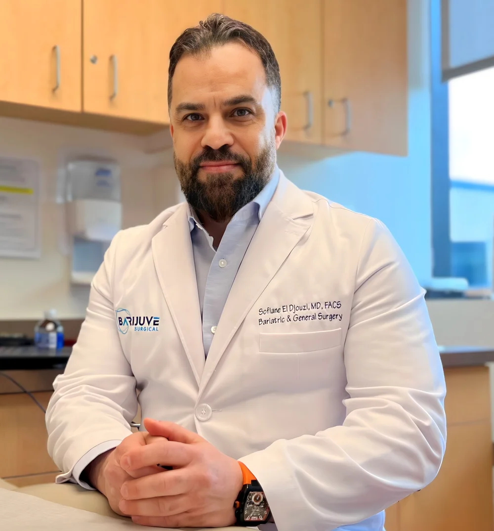 Dr. El Djouzi in his bariatric office