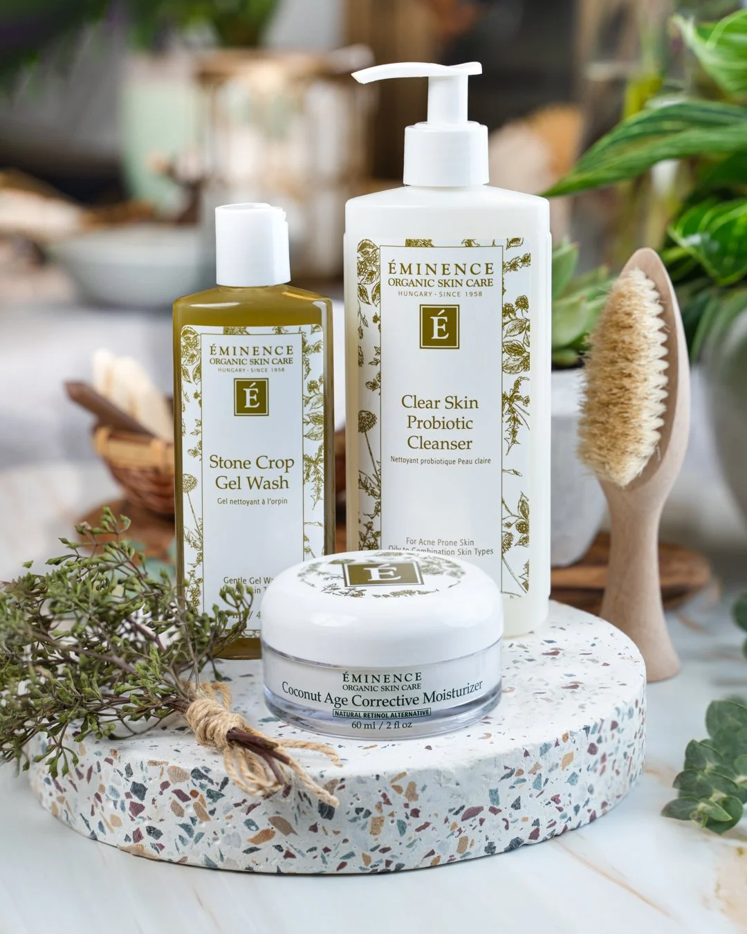 A considered collection of spa skincare products
