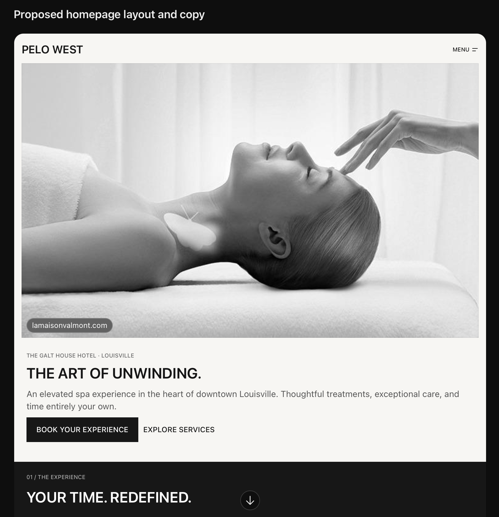 A serene spa facial with a butterfly resting at the neck