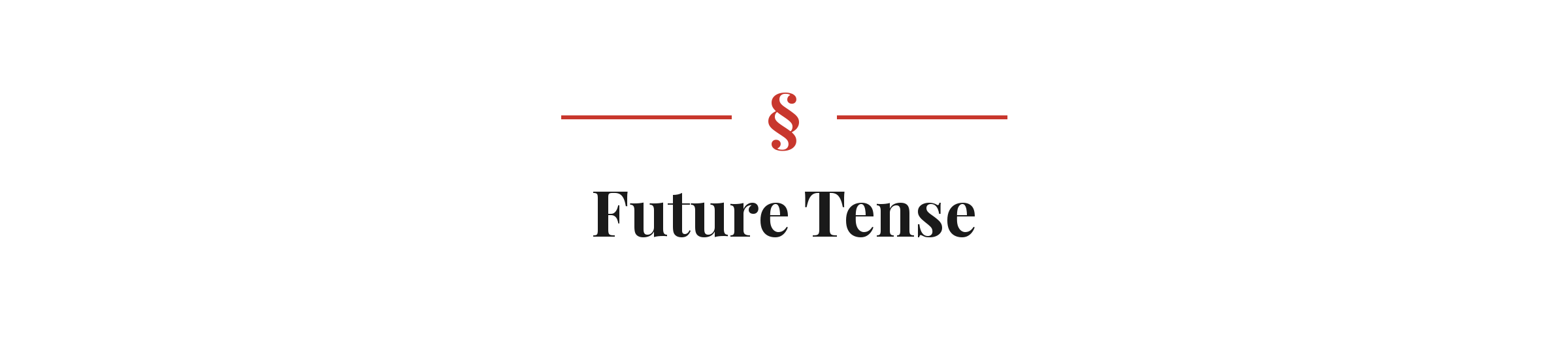 Section heading: Future Tense